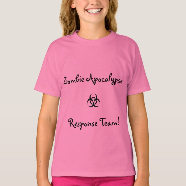 Youth shirt- zombie apocalypse response team T-Shirt (Front)