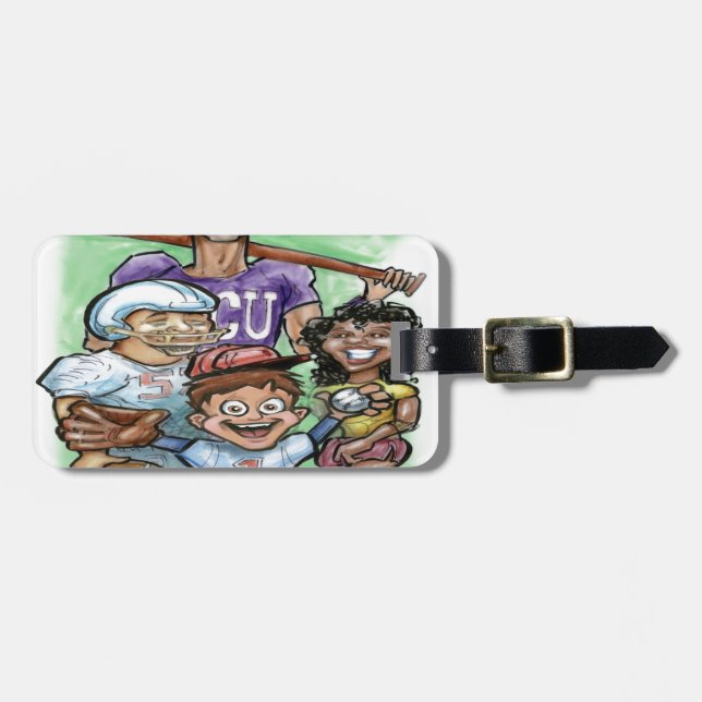 Youth Sports Luggage Tag (Front Horizontal)