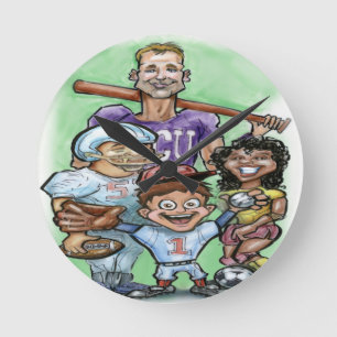 Youth Sports Round Clock