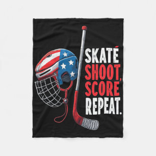 Youth Usa Ice Hockey Jersey Ice Boys Hockey Birthd Fleece Blanket
