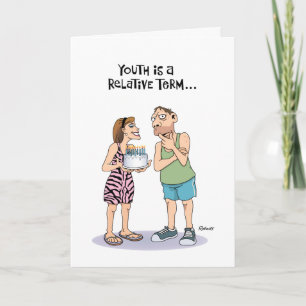 Youth vs. 40th Birthday Card