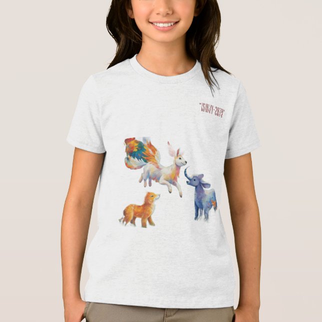 "Youthful Fine Jersey T-Shirt - Express Yourself" Tri-Blend Shirt (Front)