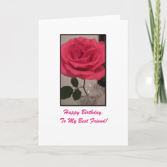 Youthful, Happy Birthday to My Best Friend Card (Front)