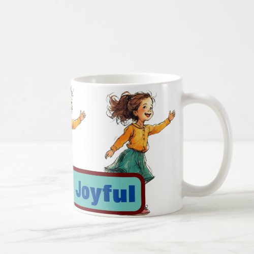 Youthful Joyful Dancing Girl Mug
