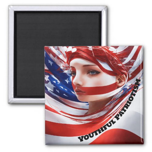 Youthful Patriotism Magnet