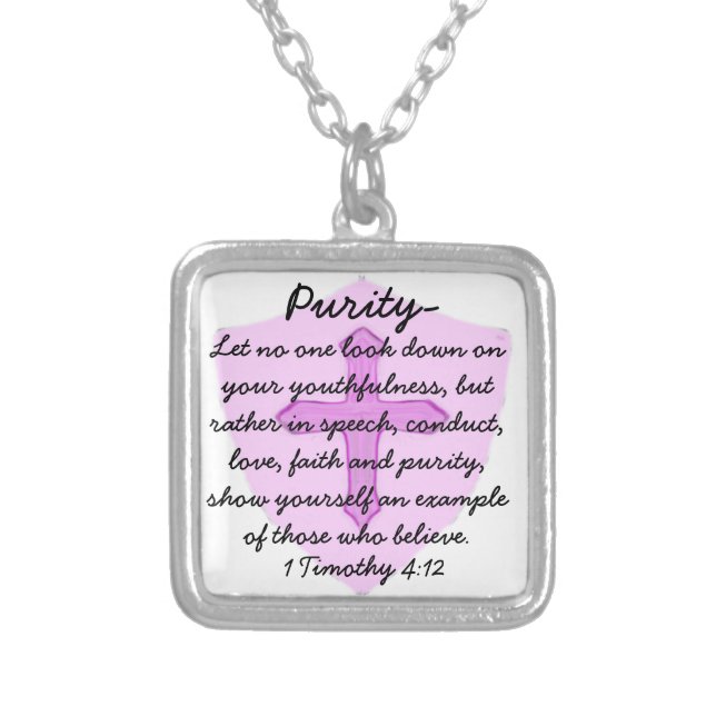 Youthfulness Purity Christian Necklace (Front)