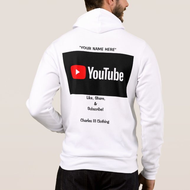 YouTube Advertising Hoodie (Back)