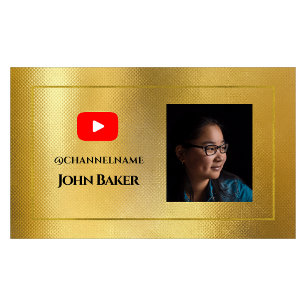 YOUTUBE Channel Advertisement QR Code Photo Business Card