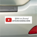 Youtube Channel Custom Car Magnet at Zazzle