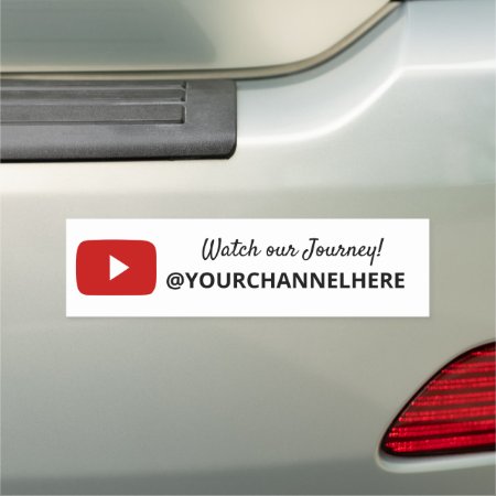 Youtube Channel Custom Car Magnet