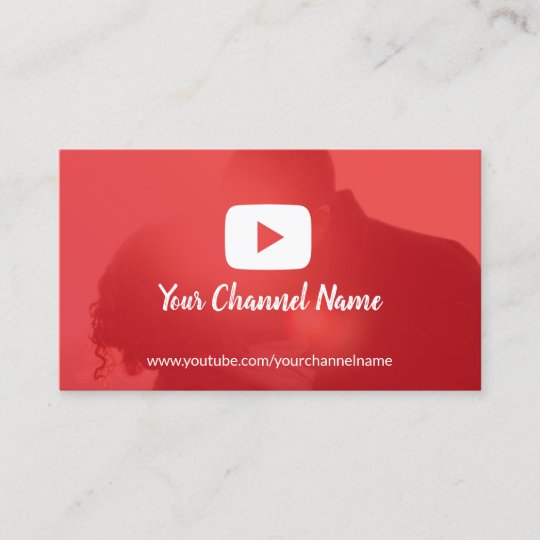 Youtube Channel Custom Youtuber Business Card