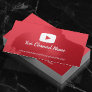 Youtube Channel Custom Photo Youtuber Business Card