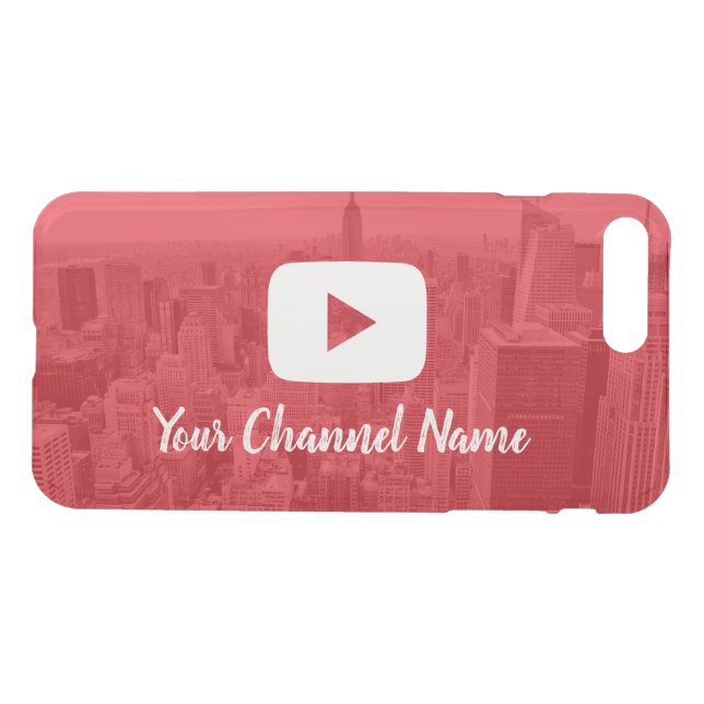 Youtube Channel Custom Photo Youtuber Uncommon iPhone Case (Back Horizontal)
