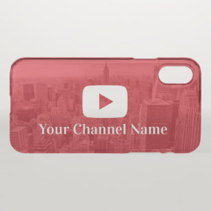 Youtube Channel Custom Photo Youtuber Vlogger iPhone XS Case