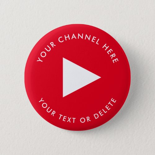 Youtube Channel Name Custom Red Button