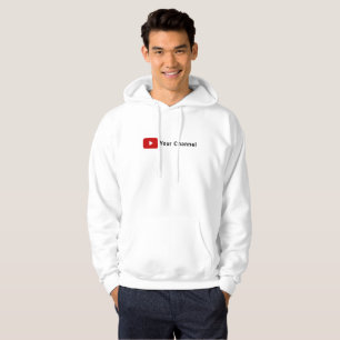 Youtube Channel Name Custom White T-Shirt Hoodie