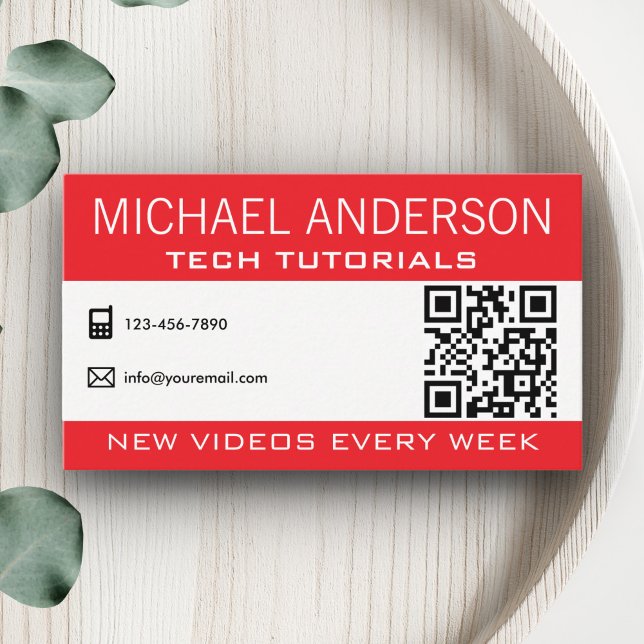 YouTube Channel | Professional YouTuber Business Card (Creator Uploaded)