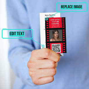 YouTube Channel Promotion Card - Film Motif