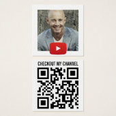 YouTube Channel QR Code (Front & Back)