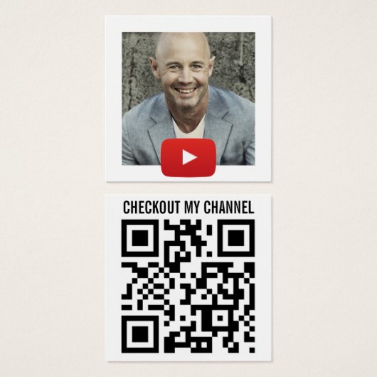 YouTube Channel QR Code (Front & Back)