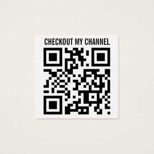 YouTube Channel QR Code (Back)