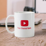 Youtube Channel Vlogger Youtuber Coffee Mug at Zazzle