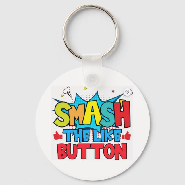 YouTube Channel Vlogger Youtuber Key Rings (Front)