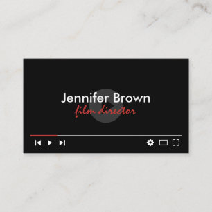 Youtube Channel Youtuber Video Editor Movie Maker Business Card