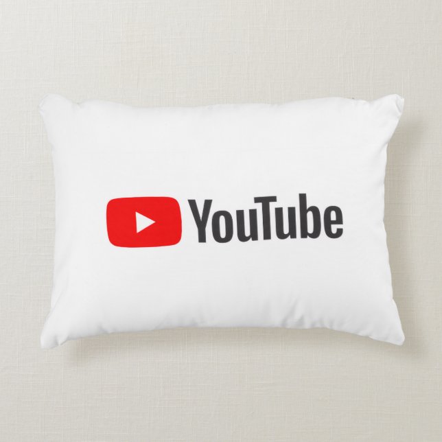 YouTube Kiss Accent Pillow (Front)