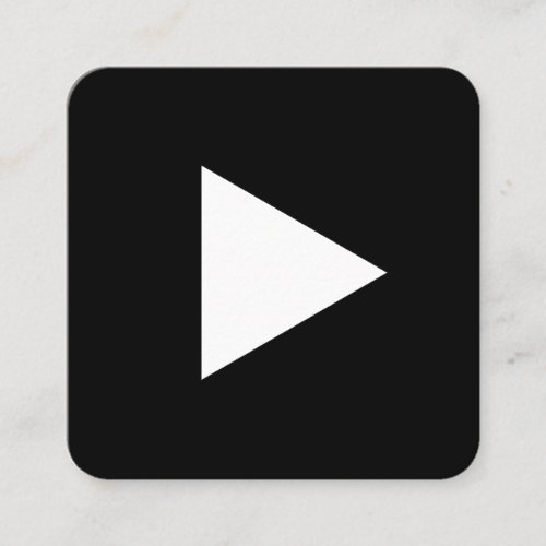 Youtube logo social media black and white promo calling card