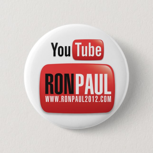 YouTube Ron Paul Button (Front)