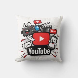 youtube throw pillow