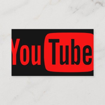 Youtube Youtuber Social Media Bloger Vloger Business Card by ArtisticEye at Zazzle