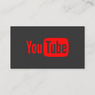 Youtube Youtuber Social Media Bloger Vloger Business Card