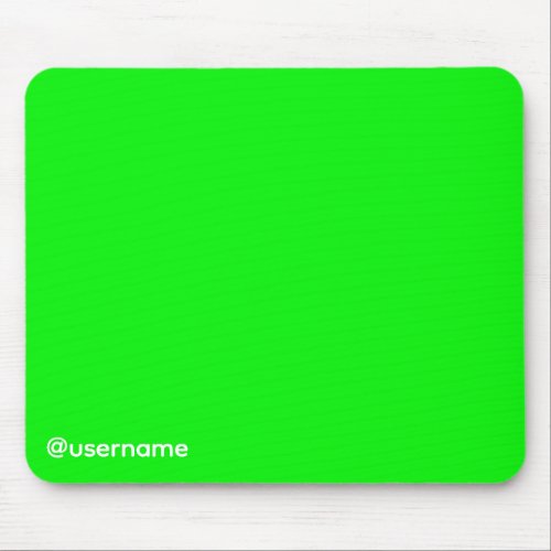 YouTuber Streamer Green Screen Username Mouse Pad