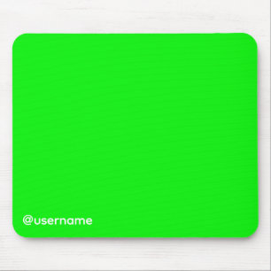 YouTuber Streamer Greenscreen with Username Mouse Pad