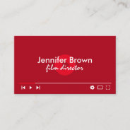 Youtuber Video Editor Short Movie Makers Vlogger Business Card at Zazzle