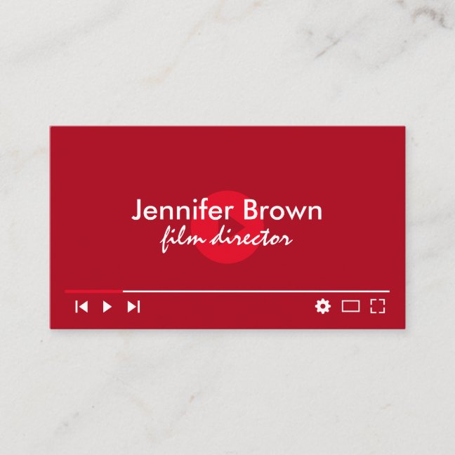 Youtuber Video Editor Short Movie Makers Vlogger Business Card