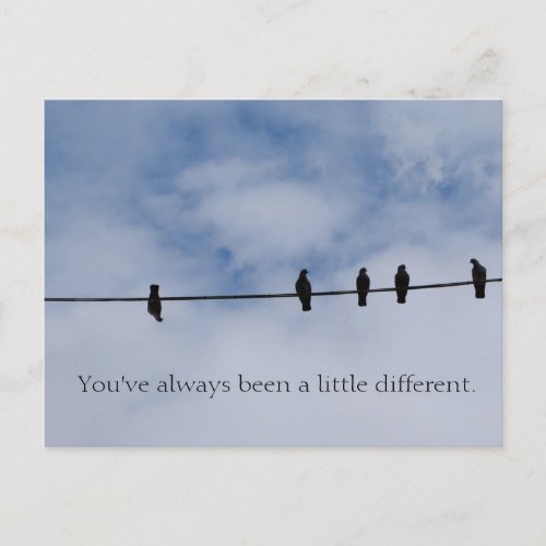 Youve Always Been A Little Different Postcard