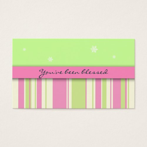 You've Been Blessed Game Card: Stars &amp; Stripes Business Card Template