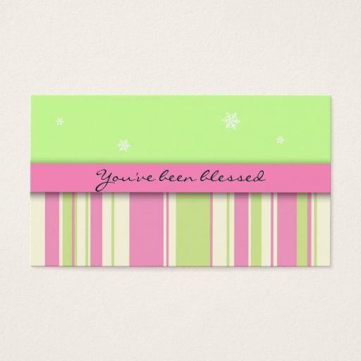 Customizable You've Been Blessed Game Card: Stars & Stripes Business Card Template