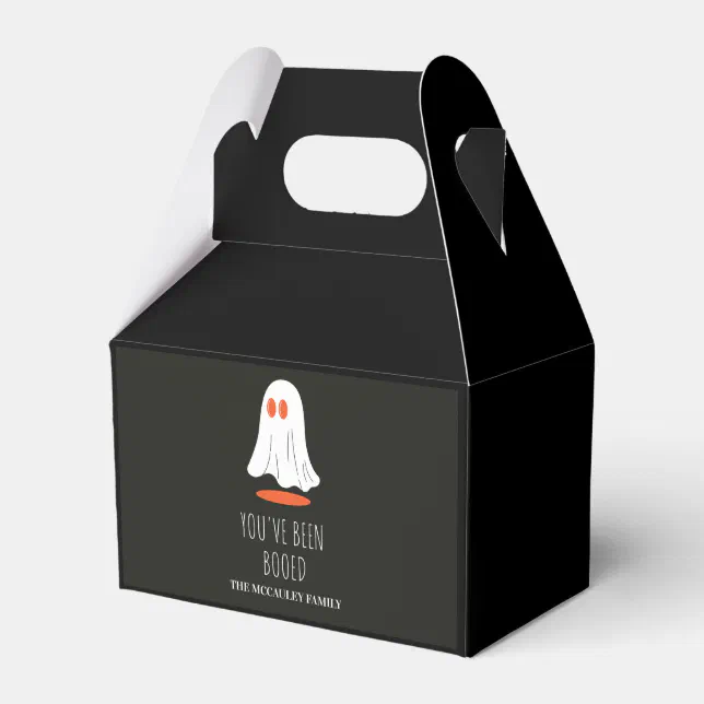 You've been booed custom name family halloween favor boxes | Zazzle