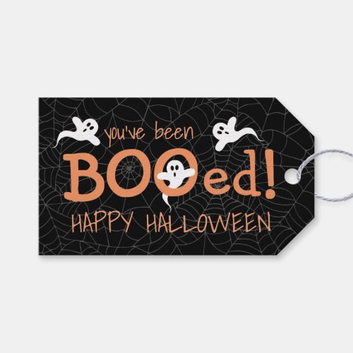 Youve Been Booed Cute Ghost Halloween Candy Favor Gift Tags