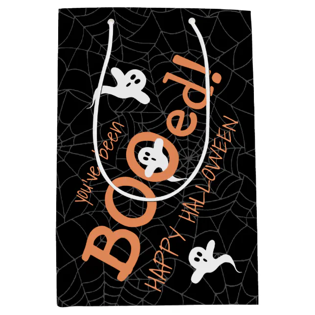 You've Been Booed Cute Ghost Halloween Candy Favor Medium Gift Bag | Zazzle