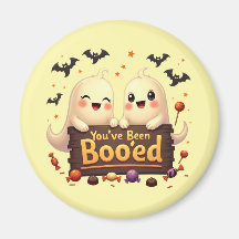 "You've Been Boo'ed" Cute Ghosts Magnet