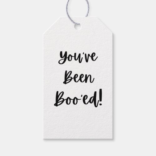 Youve been Booed Cute Halloween Gift Tags
