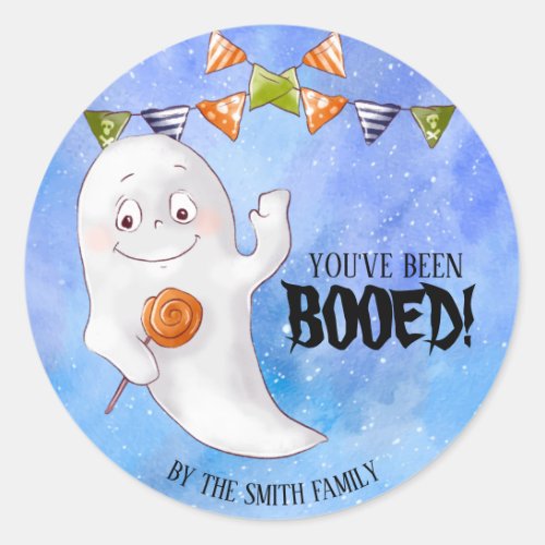 Youve Been Booed Halloween Classic Round Sticker