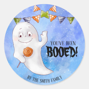 You've Been Booed Halloween Classic Round Sticker