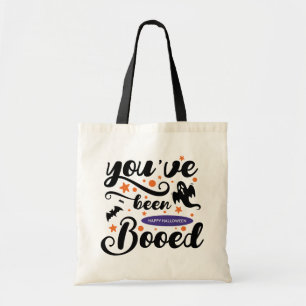 You've Been Booed Happy Halloween Ghost Tote Bag