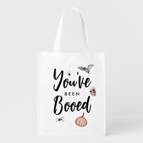 Youve Been Booed Neighborhood Halloween Game Grocery Bag